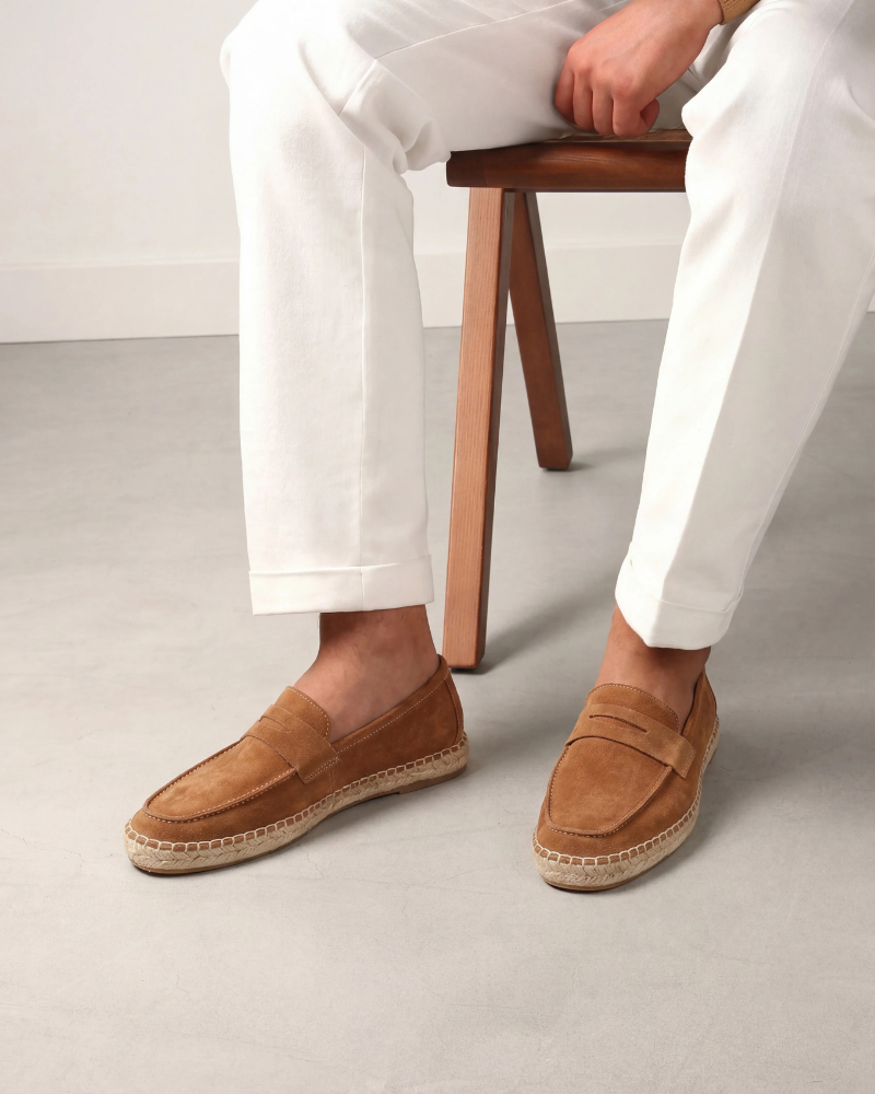 catalog-src:8509618623a0 Brown Suède Riviera Espadrille