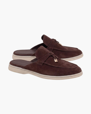 catalog-src:62875e90c226 Brown Suède Mediterranean Mule