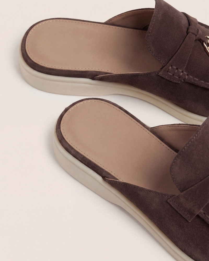 catalog-src:1415ee557f7b Brown Suède Mediterranean Mule