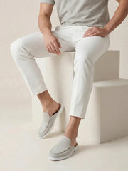 catalog-src:8360c4e693d2 White Suède Yacht Mule