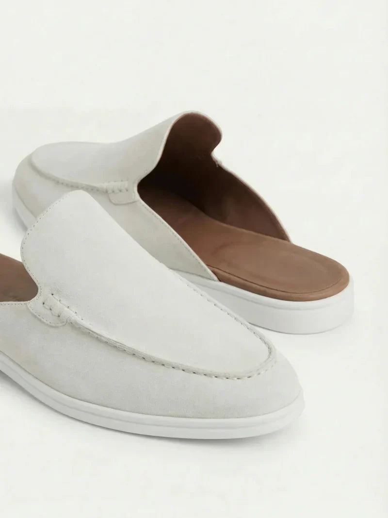 catalog-src:de6426786ea9 White Suède Yacht Mule