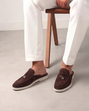 catalog-src:7121f3884ab9 Brown Suède Mediterranean Mule