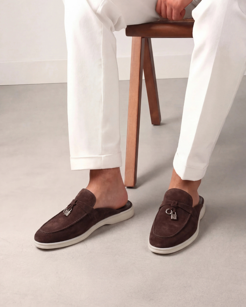 catalog-src:7121f3884ab9 Brown Suède Mediterranean Mule
