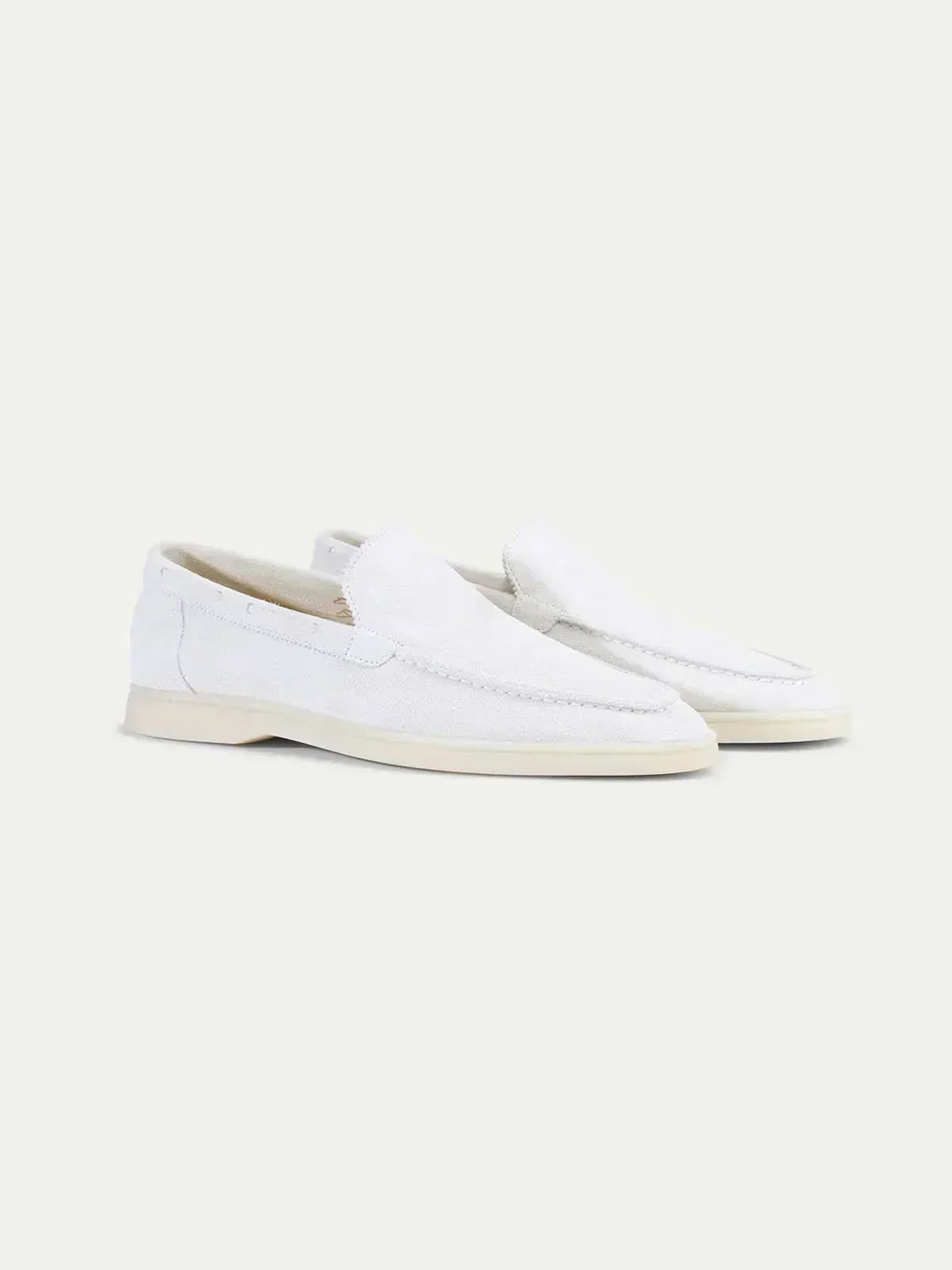 catalog-src:8aad308e33e3 Classic Suède Loafer Pearl White