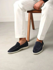 catalog-src:9d754235ed34 Classic Suède Loafer Navy Blue