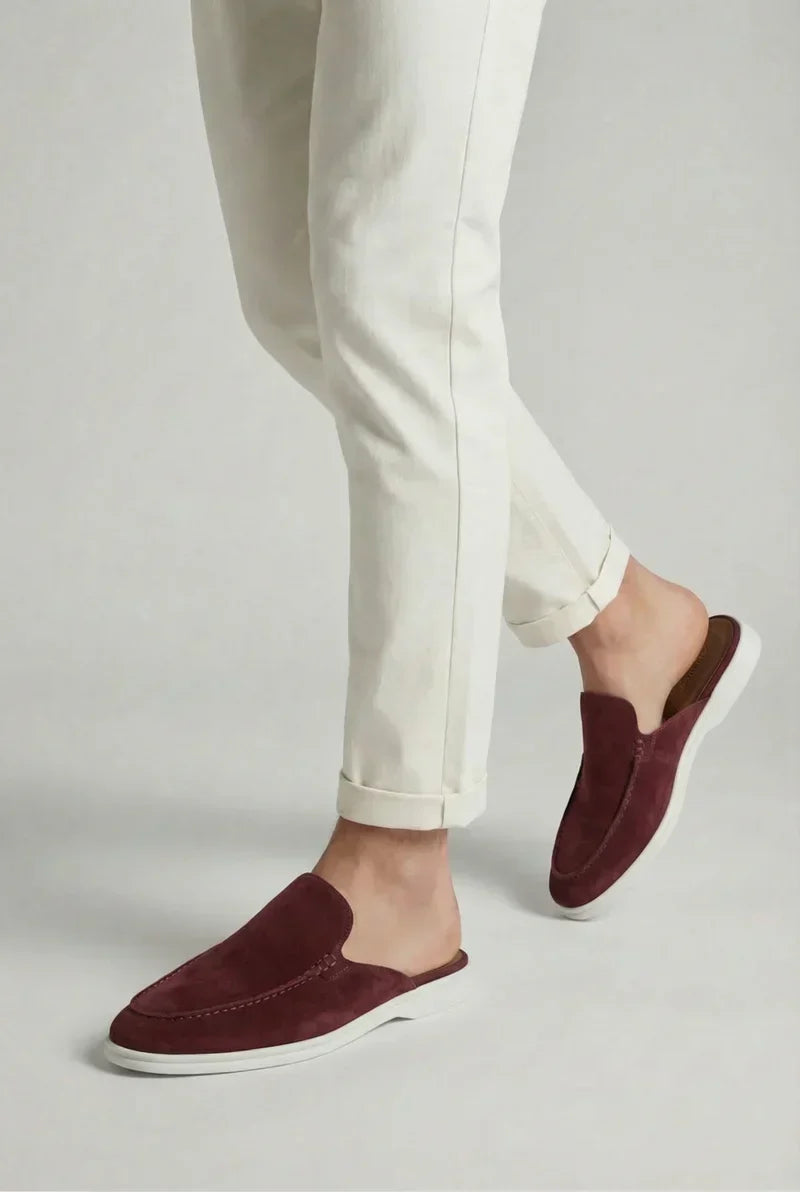 catalog-src:94556e759027 Bordeaux Suède Yacht Mule